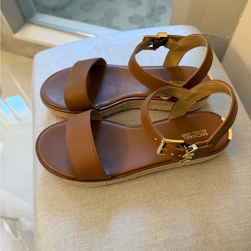 Michael Kors Brown Espadrille Wedges - Picture 3 of 4